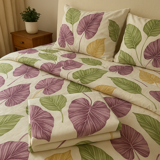 Urban Daily - Tropical Tranquil king size 150 GSM Poly-Cotton Bedsheet