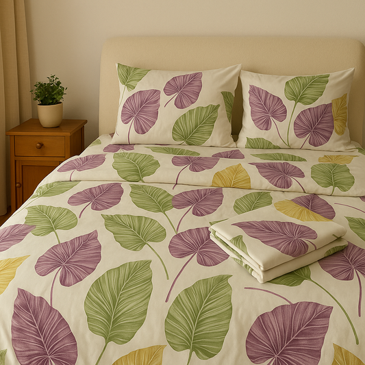 Sanyog – Tropical Tranquil 4 -in-1 Bed-in-a-Bag Comforter Set