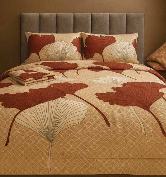 Urban Daily - Blossom Bliss King Size 150 GSM poly-cotton bedsheet