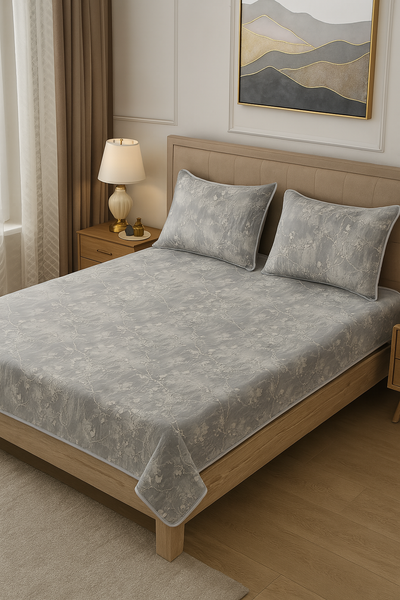 Shayan - Whispering Birch 210 TC Pure Cotton Bedsheet Set