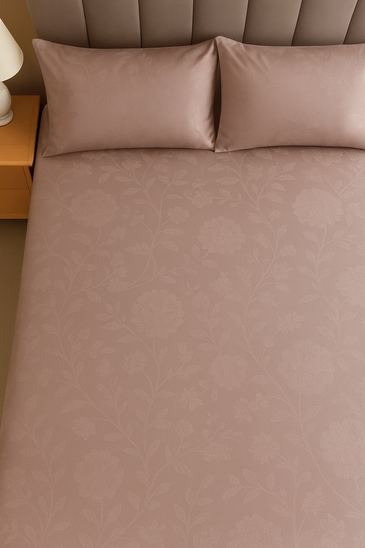 Shayan - Pure Cotton and Silk Jacquard bedsheet
