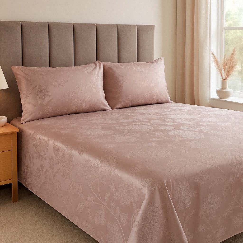 Shayan - Pure Cotton and Silk Jacquard bedsheet